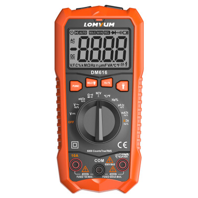 

Long Yun LOMVUM 99000 capacitor intelligent anti-burning temperature multimeter automatic multi-function high-precision digital display electric universal table DM616 standard version