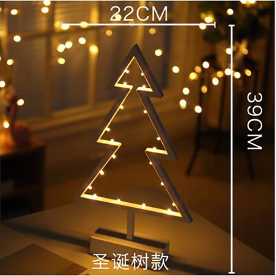 

Star love Christmas tree shape LED table lamp seat girl heart room bedside decoration lamp night lights