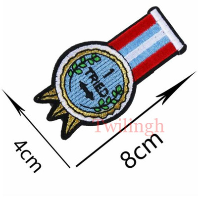 

Twilingh Embroidered Patches Medal of Brooches for Clothing DIY