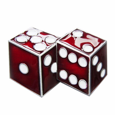 

New Red Enamel Dices Casino Gamble Vintage Belt Buckle Gurtelschnalle Boucle de ceinture