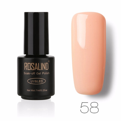 

ROSALIND Gel 1 Black Bottle 7ML Pure Color 58 Colors 01-58 Gel Nail Polish Soak Off Nail Art Semi-Premanent UV LED Gel Lacquer