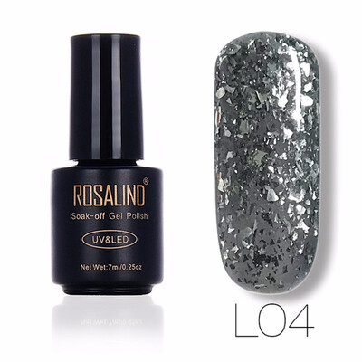 

ROSALIND Gel 1S 7ml Meteor Fragment Gel Glitter Nail Polish UV Led Manicure Nail Polish Nail Art Gel Lacquer Soak Off 12 Colors