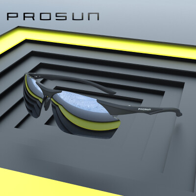 

Prosun sunglasses mens driver driving mirror polarized sports mirror sunglasses PS9012 C19 frame bright black lens green