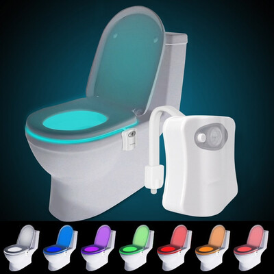 

816 Color LED Motion Sensing Automatic Bathroom Toilet Night Motion Activated Lamp