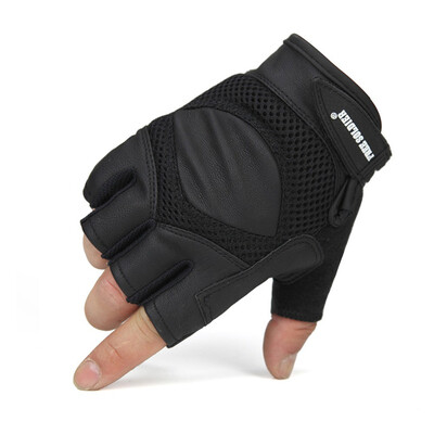 

Men Outdoor Hiking Climbing Non-Slip Riding Half Finger Nylon Tactical Gloves