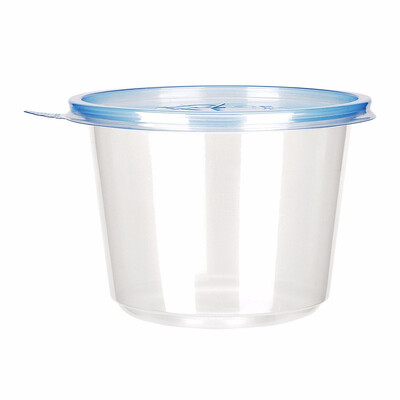 

OTOR Salad Bowl with Lid Take Away Food Container Clear Plastic Bowl Box for Fast Food Bento Microwaveable 120mm 100pcs