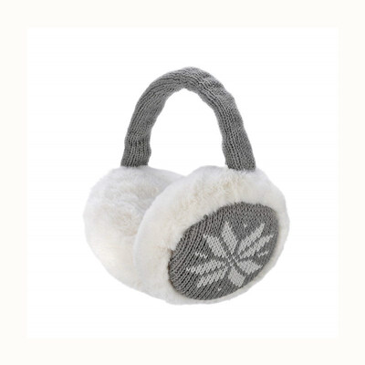 

Winter adjustable knit earmuffs&artificial furry outdoor ear protection warm cover