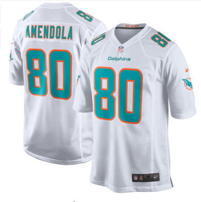 

Mens Miami Dolphins Danny Amendola Nike Aqua New 2018 Game Jersey