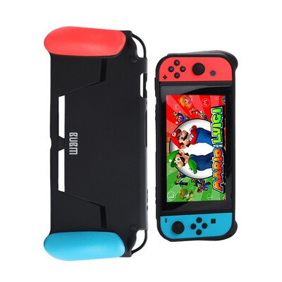 

BUBM Nintendo switch protector nintendo game console host handle one TPU shatter-resistant shell ns protective shell black SWITCH-BHK03