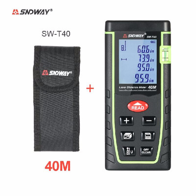 

Romacci 100m Mini Handheld LCD Digital Laser Distance Meter Range Finder Distance Area Volume Measurement 30 Groups Data Storage