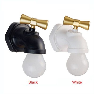 

Voice Control LED Night Light Faucet Type 3 Mode Mini USB Rechargeable Tap Wall Night Light Lamp