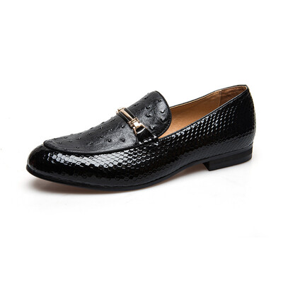 

MeiJiaNa Men Shoes Brand Casual Leather Black Men Shoes Luxury Brand Loafers