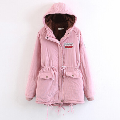 

2018 winter new arrival womens hooded long large size cotton-padded coat