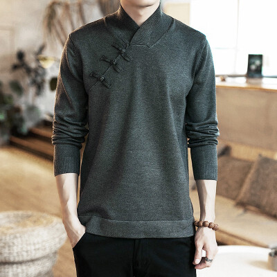 

Sweater male Chinese style large size mens sweater sweater