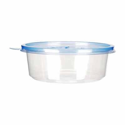 

OTOR Salad Bowl with Lid Take Away Plastic Food Container Clear Bowl Box for Fast Food Bento Microwaveable 120mm 1000pcs