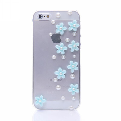 

IPhone 4 4S Rhinestone Protective PC Hard Case Covers FASHION RESIN FLOWER