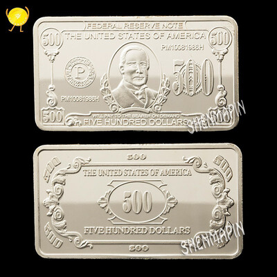 

American banknotes gold bars 9999 gold 500 gold bars replica coins metal craft gifts coins collectibles
