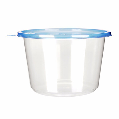 

OTOR Salad Bowl with Lid Take Away Plastic Food Container Clear Bowl Box for Fast Food Bento Microwaveable 180mm 300pcs