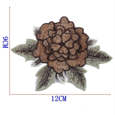 

1 Pcs New Brand 3D Patches Big Red Rose Flower Embroidered Patch DIY Iron On Sew On Fabric Repair Clothing For Wedding Patches