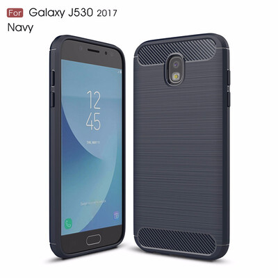 

For Samsung Galaxy J530 2017 EU Carbon Fiber Phone Cases Soft TPU Anti-Knock Cover For Samsung Galaxy J530 2017 EU Case