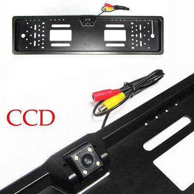 

for SONY CCD HD car rear view cameras backup reverse Universal camera European License Plate Frame night vision with lEDS camera