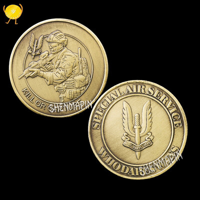

Special Forces Sniper Challenge Coin Double-sided Embossed Ancient Bronze Commemorative Coin Military Coin Collectibles