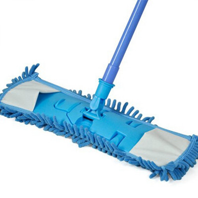 

UpperX Smallwise Trading Extendable minifibre Mop Kitchen Noodle Mop Vinyl Wood Floor Cleaner Blue