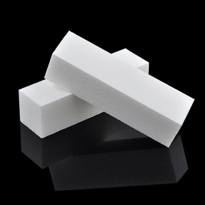 

White Nail Art Buffer Buffing Sanding Files Block Pedicure Manicure Care DIY