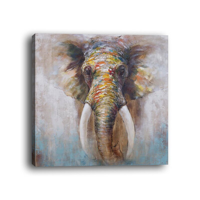 

Framed canvas modern living room bedroom background wall animal elephant decorative painting