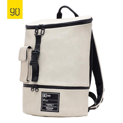 

90FUN Chic Casual Backpack Medium 13" Laptop Bag Beige\Red\Black