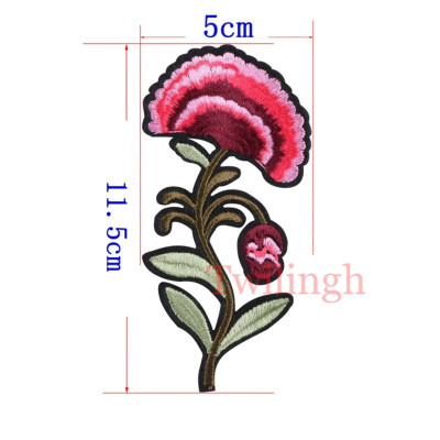 

1 Pcs Flower Patches Sequined Sticker Sew Iron On Patch Red Rose Flowers Applique Garment DIY Clothes Repair Badges For Wedding