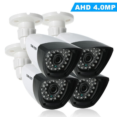 

Romacci OWSOO 4x4MP AHD Bullet Waterproof Camera 460ft Surveillance Cable Support IRCUT Night Vision 30pcs Infrared Lamps