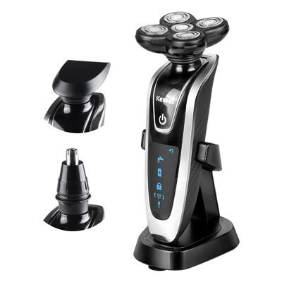 

Kemei shaver new 3 in1 washable rechargeable electric shaver triple knife shaving men men face care 5D floating KM-