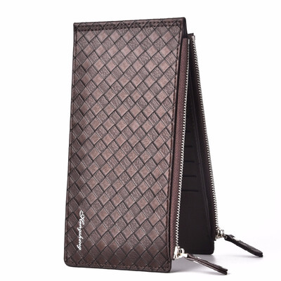 

Business Wallet mens card mobile phone bag light double zipper wallet