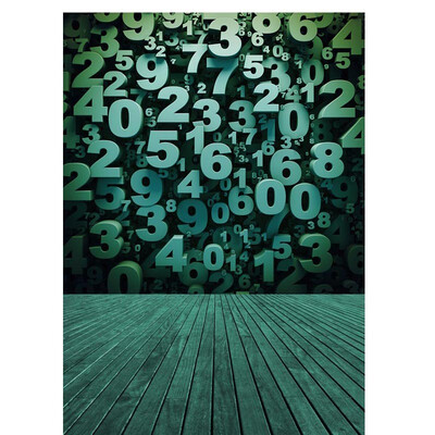 

Mysterious Numbers Photo Backdrop 57FT Vinyl Fabric Cloth Digital Printing Photo Background s-1047