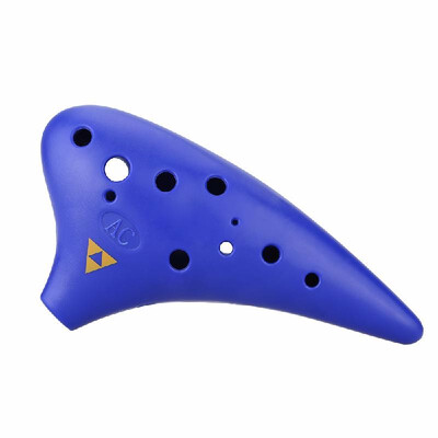 

12 Holes Plastic Ocarina Flute Alto C Musical Instrument with Music Score for Music Lover&Beginner