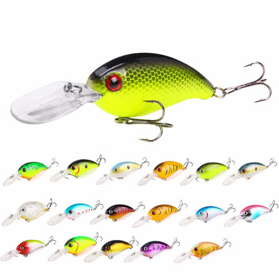 

1pcs 14g 10cm Crankbait Fishing Wobblers Hard bait Bass Spinner Fishing Lures 17 Colors Pesca fishing tackle XY-195