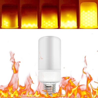 

Tomshine LED Flame Flickering Effect Fire Light Bulb 3 Lighting Modes E27 Base SMD2835 Decorative Atmosphere Lamp for Party Holi