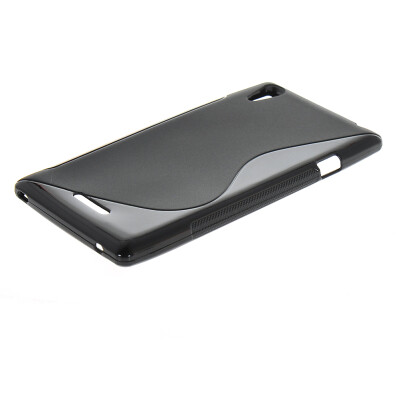 

MOONCASE -Line Soft Flexible Silicone Gel TPU Skin Shell Back Case Cover for Sony Xperia T3 D5103 D5106 Black