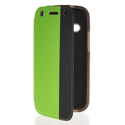 

MOONCASE Mixed colors Leather Side Flip Wallet Card Pouch Stand Soft Shell Back чехол для Htc One Mini 2 ( M8 Mini ) Green