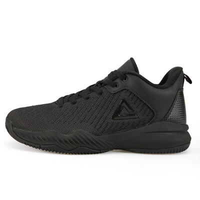 

PEAK mens shoes non-slip wear-resistant comfortable basketball shoes outfield boots sneakers DA830041 black 42 yards