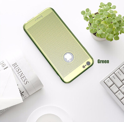 

For iPhone 6 Case Ultra Slim Grid Heat Dissipate Phone Case For iPhone 6 S 6S Plus Matte Hard PC Protective Cover