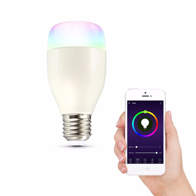 

LWE1 E27 Smart WiFi RGBW LED Light Bulb Dimmable for Party Lighting 1600 million dimmable light colors Timing function