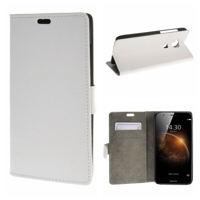 

MOONCASE Case for Huawei Ascend G8 Premium PU Flip Leather Wallet Card Holder Bracket Back Pouch Case Cover White