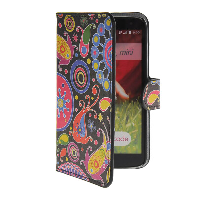 

MOONCASE Flower style Leather Side Flip Wallet Card Slot Stand Pouch чехол для LG G2 Mini