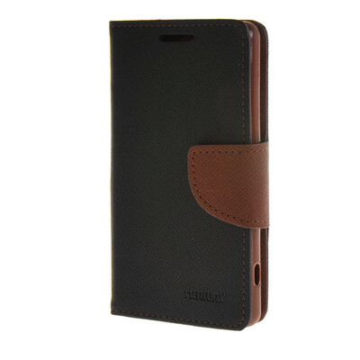 

MOONCASE Splice Color Leather Wallet Flip Card Slot Bracket Back чехол для Sony Xperia Z4 Compact (Mini) Black02