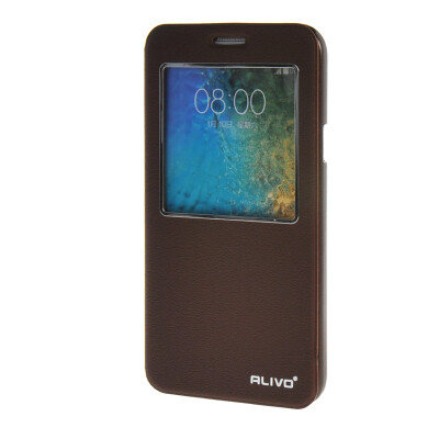 

MOONCASE Case for Samsung Galaxy E7 E700 Case Slim View Window Leather Flip Bracket Back Cover wine