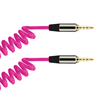 

Sanba (SANBAO) YB-08 audio cable with 3.5mm spring telescopic audio line male to public aux car audio connection aux line blue