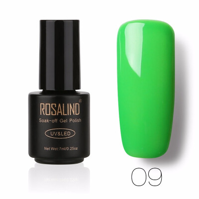

ROSALIND Gel 1 Black Bottle 7ML Pure Color 58 Colors 01-58 Gel Nail Polish Soak Off Nail Art Semi-Premanent UV LED Gel Lacquer