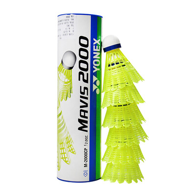 

Yonex YONEX badminton nylon ball -2000 yellow plastic ball resistant to stable 6 Pack
